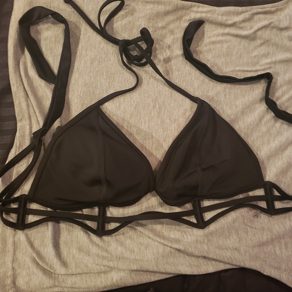 Victoria Secret Pink black bikini top